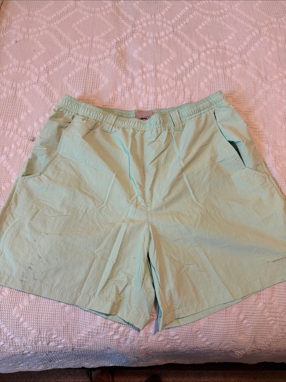 Columbia Men's Mint Green Athletic Shorts